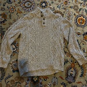 LL Bean men’s cable knit sweater NWT!